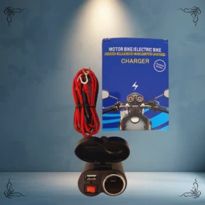 CARGADOR DE CELU PARA MOTO CON ENTRADA USB Y 12V NETPOR