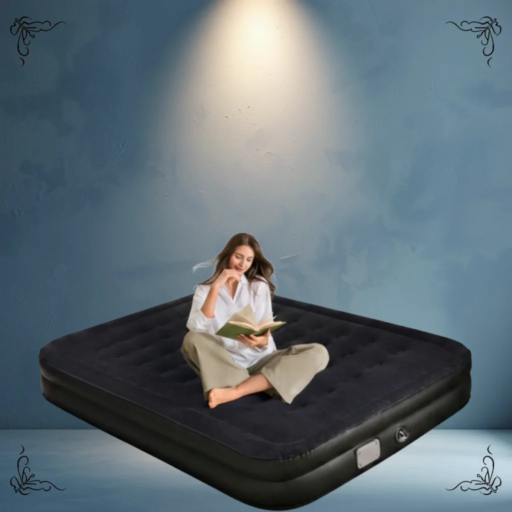 COLCHON INFLABLE AUTOMATICO 2 PLAZAS CON 2 ALMOHADAS