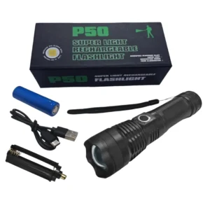LINTERNA DE MANO RECARGABLE PREMIUN AJUSTABLE P50