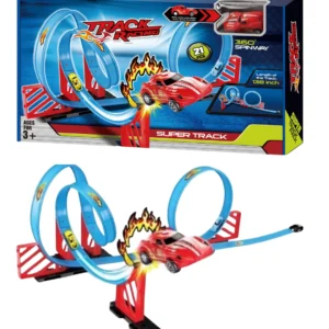 PISTA DE 3 VUELTAS AZUL 1 AUTO 68804