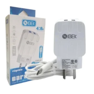 CARGADOR IBEK 4.8A TIPO C IB - 4806