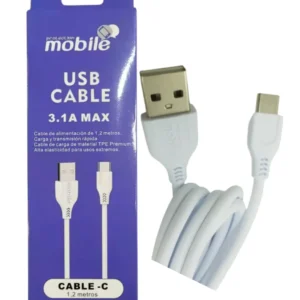 USB TIPO C 3.1A PROTECTION MOBILE 1.2 MTS