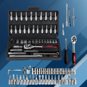 CAJA MALETIN DE TUBOS 46 PIEZAS