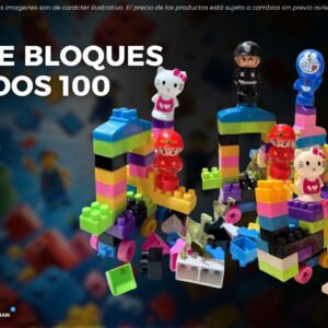 TREN DE BLOQUES ANIMADO 100 PIESAS