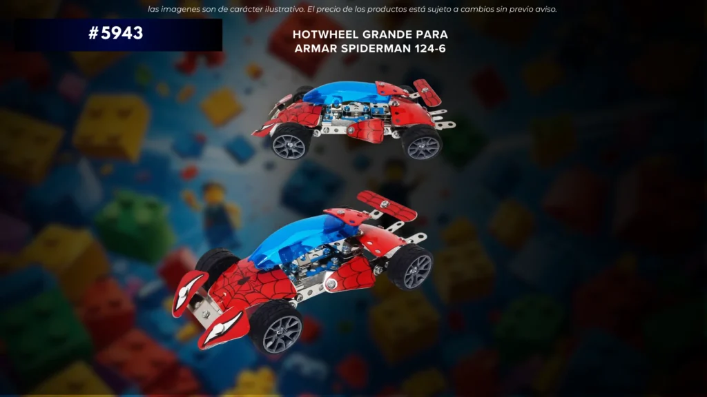 HOTWHEEL GRANDE PARA ARMAR SPIDERMAN 124 6