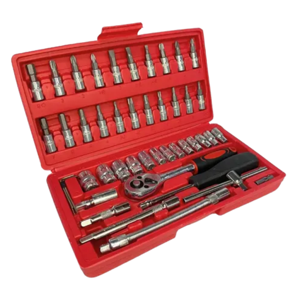 CAJA MALETIN DE TUBOS 46 PIEZAS