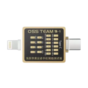 DOCK TEST 2 EN 1 TIPO C Y LIGHTNING OSS TEAM