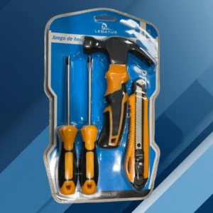 SET HERRAMIENTAS X4 MARTILLO TRINCHETA Y DESTORNILLADORES LEGATUS 9062