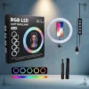 ARO LED 10 PULGADAS RGB MULTICOLOR Y EFECTOS MJ30