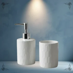SET DE BAÑO TEXTURADO X2