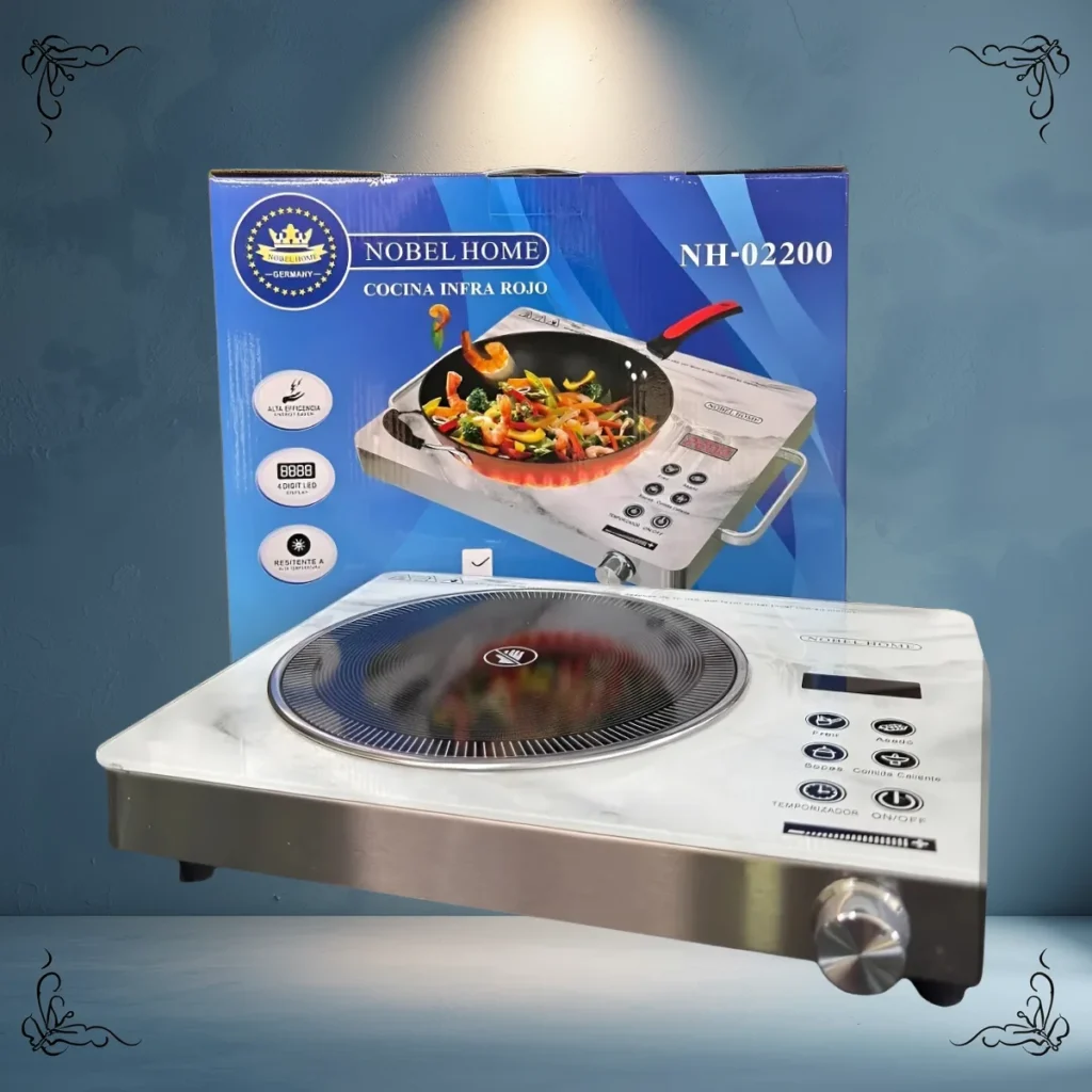 ANAFE INFRARROJO ACERO SIMPLE NOBLE HOME MH 02200