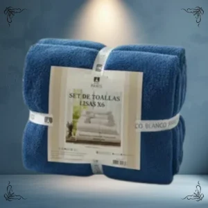 SET DE TOALLAS PARIS MICRO LISA X6 TLL6298