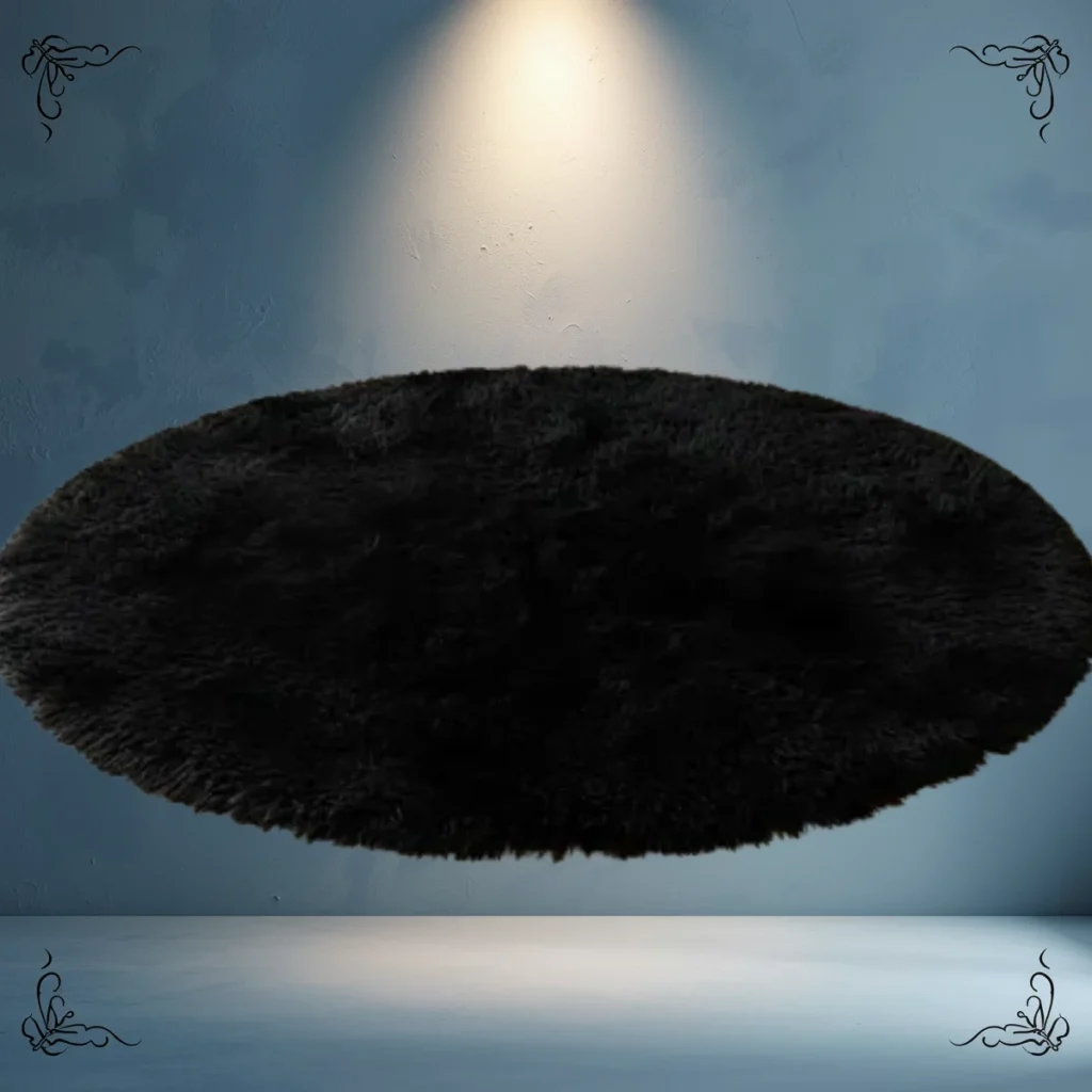 ALFOMBRA NORDICA REDONDA PELUCHE 97CM