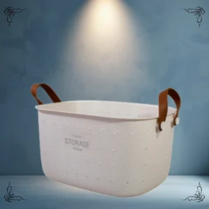 CANASTO PLASTICO CON MANIJA 24X36CM