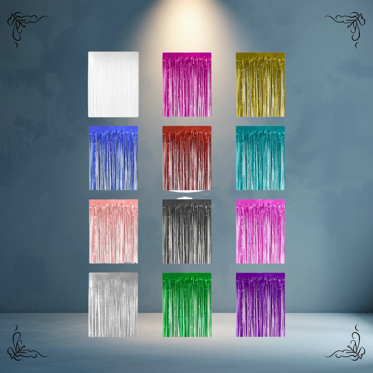 CORTINA METAL VARIOS COLORES
