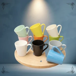 TAZA DE PORCELANA 250CC COLORES VARIOS