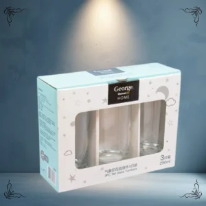 VASO DE VIDRIO ISLANDE 290CC PACK 3 UNIDADES