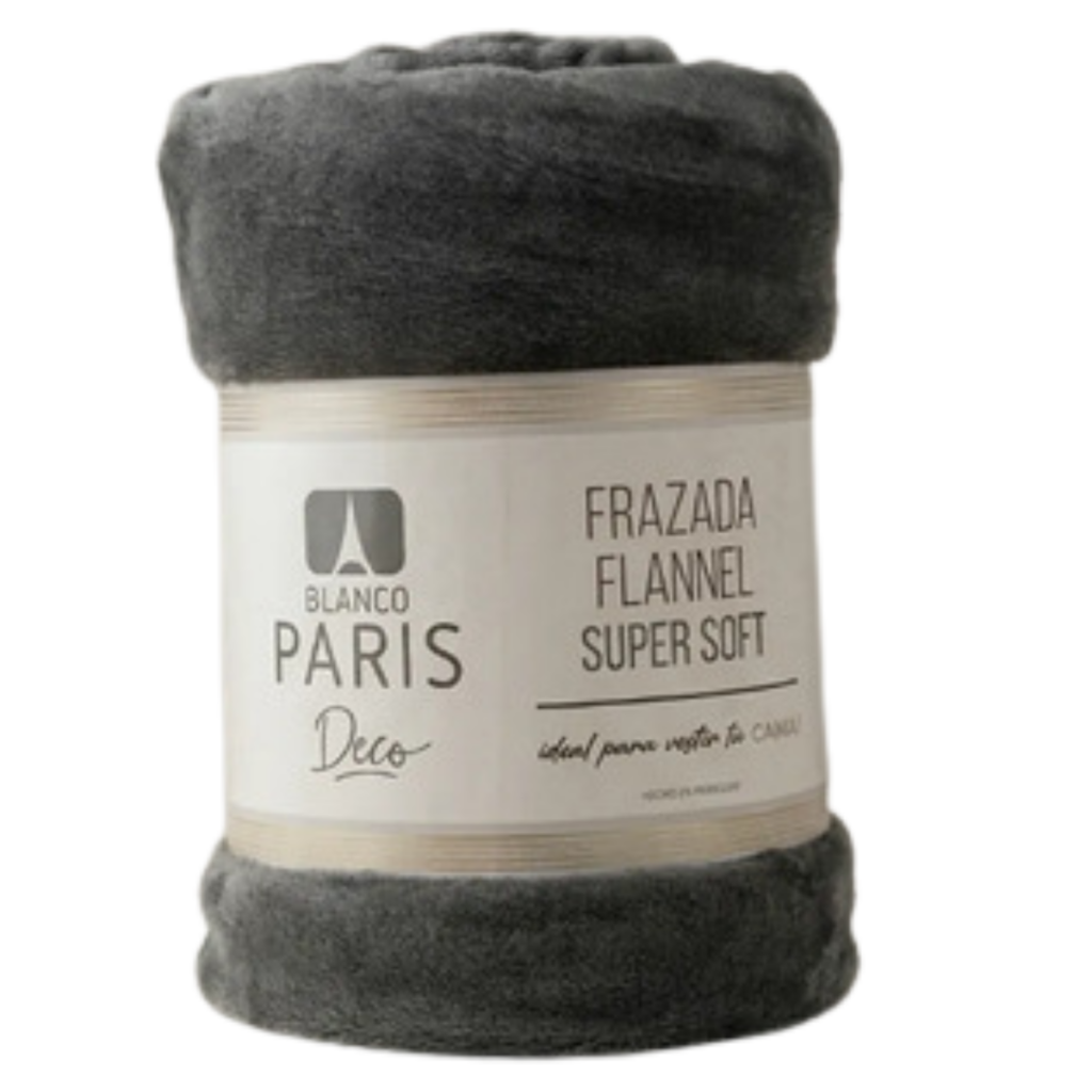 FRAZADA FRANNEL PARIS 2 1/2 1.7 X 2.2MTS