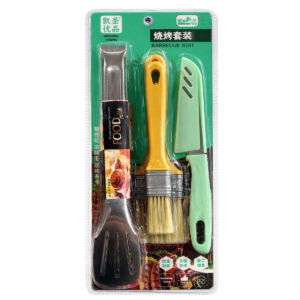 SET PINZA PINCEL Y CUCHILLO 4 PIEZAS M37592