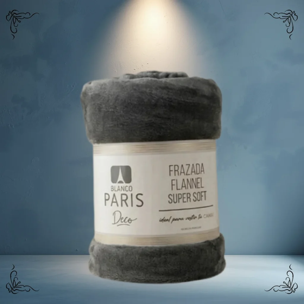 FRAZADA FRANNEL PARIS 2 1/2  1.7 X 2.2MTS