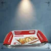 FUENTE DE VIDRIO PARA HORNO RECTANGULAR GRANDE NADIR