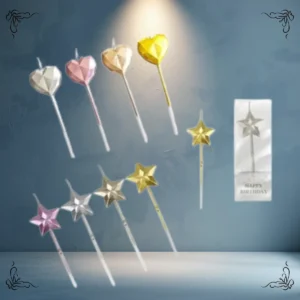 VELA CORAZON / ESTRELLA METALIZADA