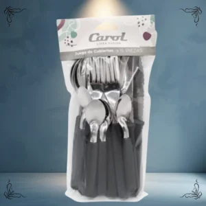 SET DE CUBIERTOS CAROL 16 PIEZAS EN BOLSA