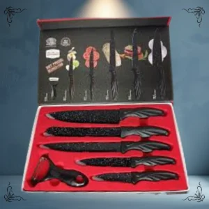 SET DE CUCHILLOS Y PELA PAPA 6 PIEZAS SG - 9200
