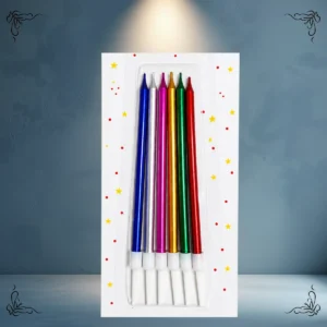 VELA METALIZADA PACK X6