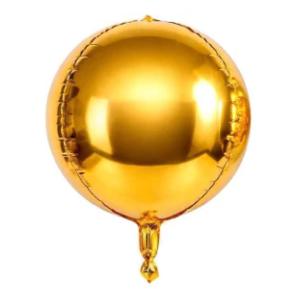 GLOBO ESFERA 80CM DORADO X1 UNIDAD