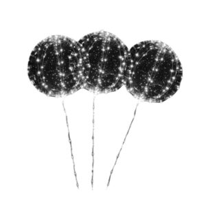 GLOBO DE SILICONA CON LUZ BLANCA BL X1 UNIDAD