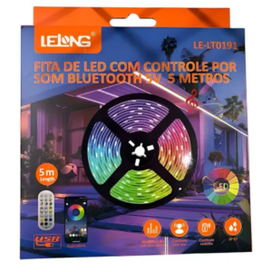 TIRA LED 5050 AUDIORITMICA BLUETOOH 5M LELONG LD0191