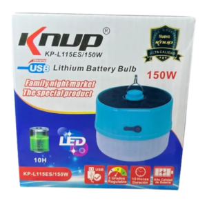 FOCO RECARGABLE KNUP CON PANEL SOLAR 150W L115ES