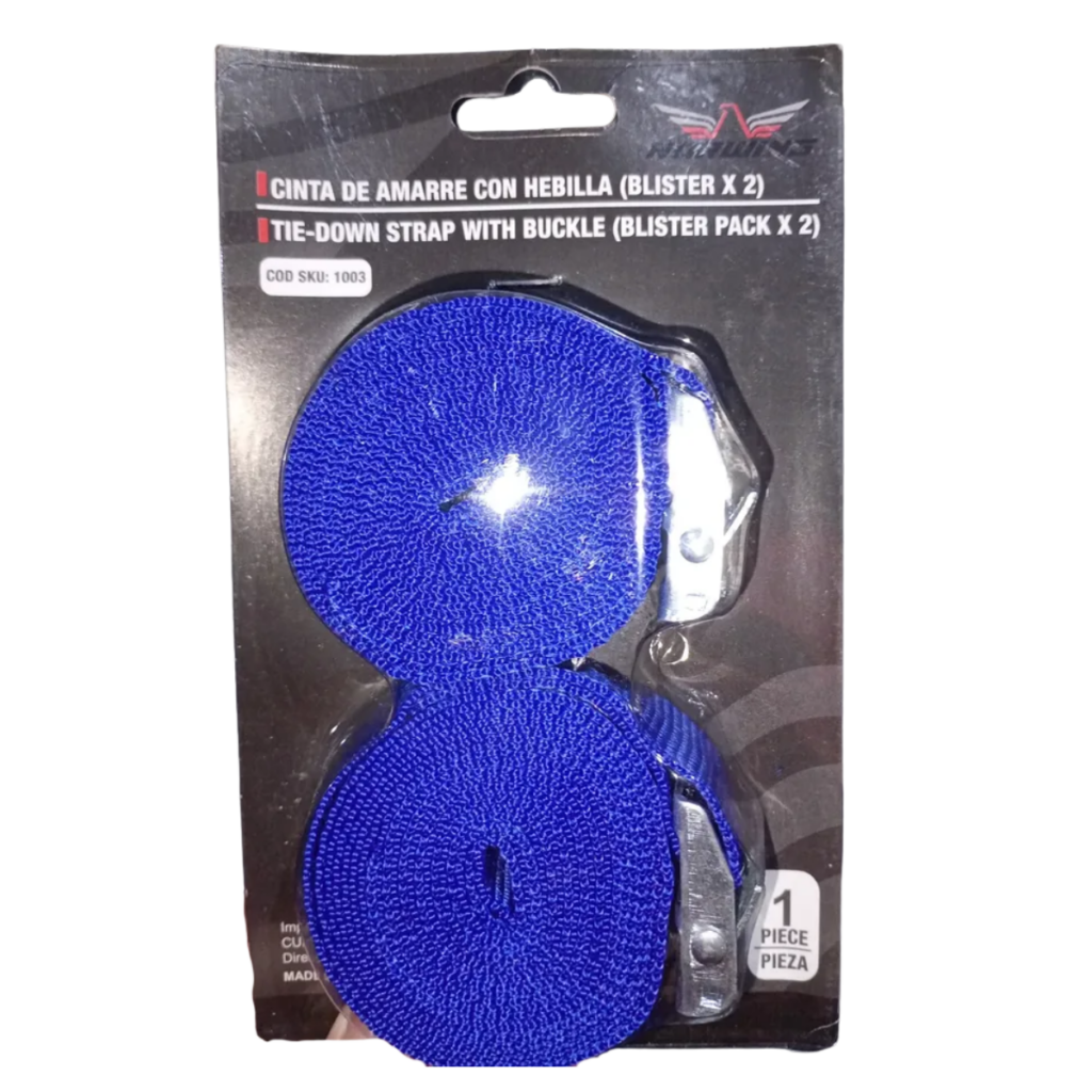 LINGA DE AMARRE AZUL X2 SKU 1003
