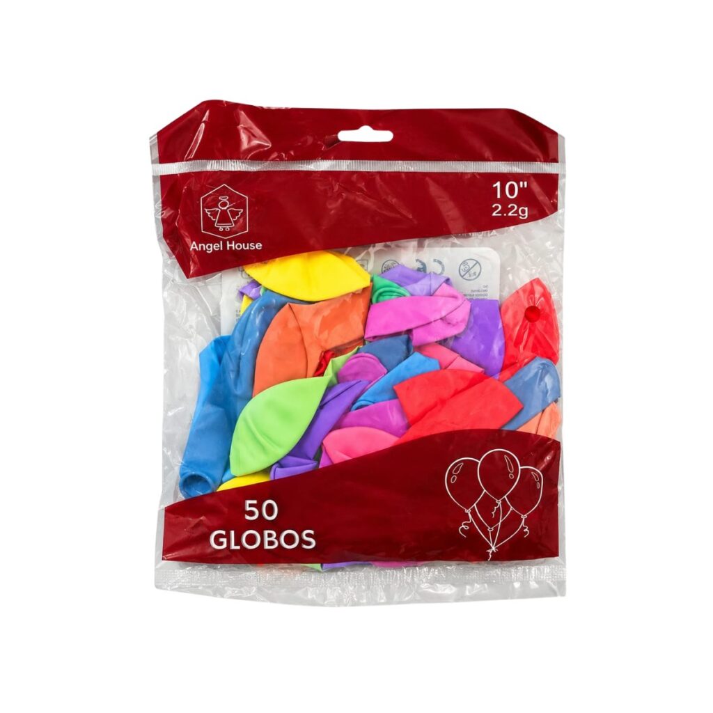 GLOBOS LATEX 10´´ COLOR SURTIDO X50 UNI J24084