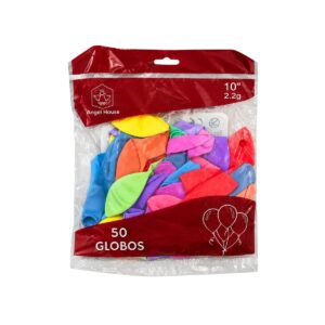 GLOBOS LATEX 10´´  COLOR SURTIDO X50 UNI J24084