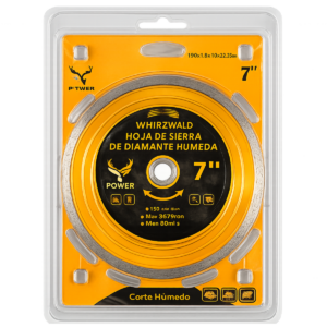 DISCO 7" DE SIERRA DE DIAMANTE HUMEDA POWFULL POW2514