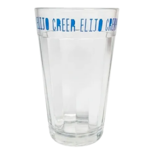 VASO VIDRIO 2610 ELIJO CREER 345ML