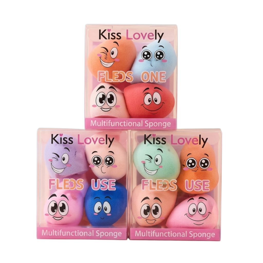 KIT DE MAQUILLAJE ESPONJAS 3236H KISS LOVELY