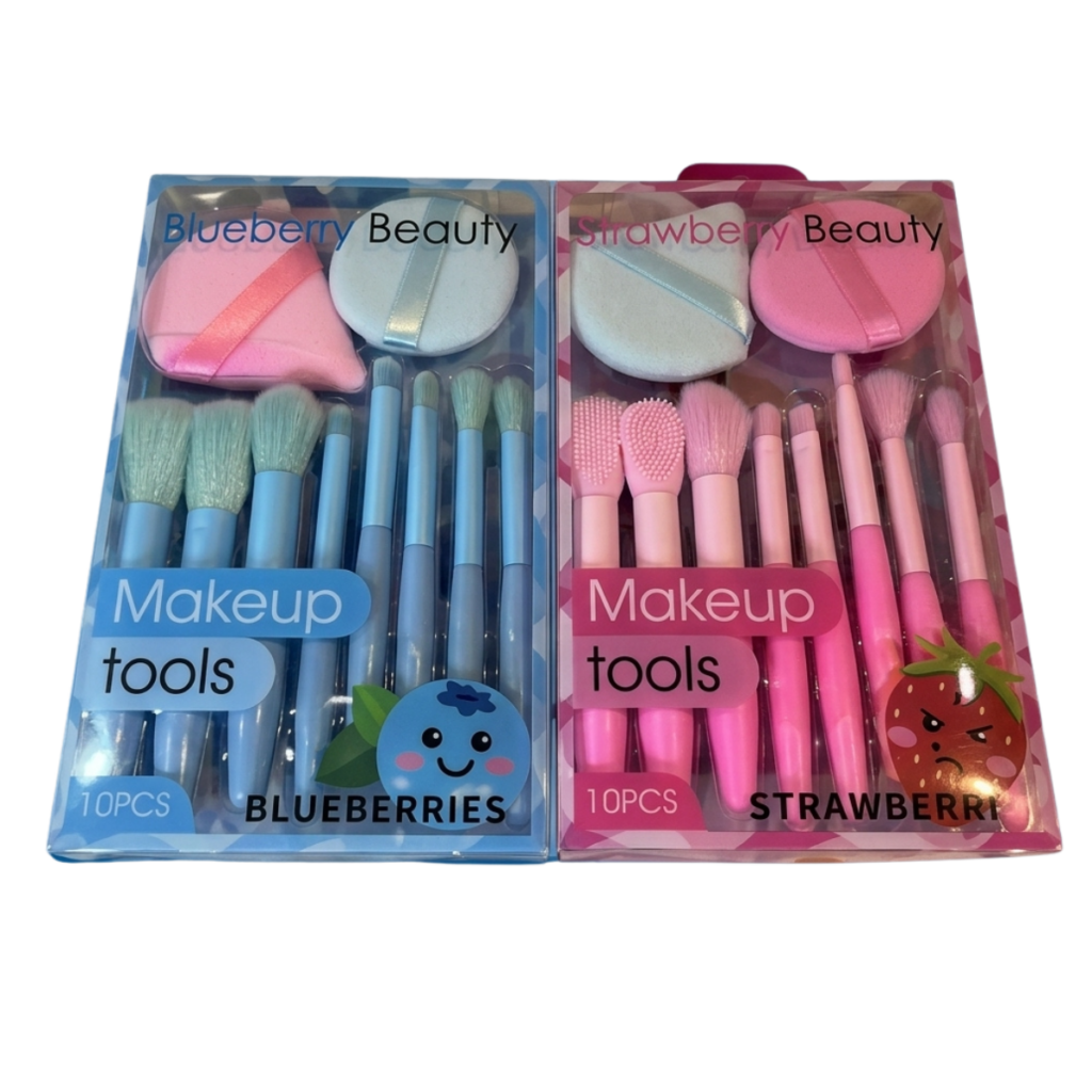 KIT DE MAQUILLAJE PINCELES 3224H SWEET BEAUTY 10PCS
