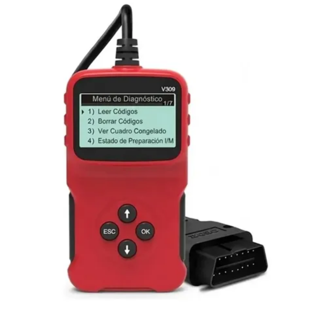 SCANER AUTOMOTRIZ DIAGNOSTICO CON PANTALLA V309