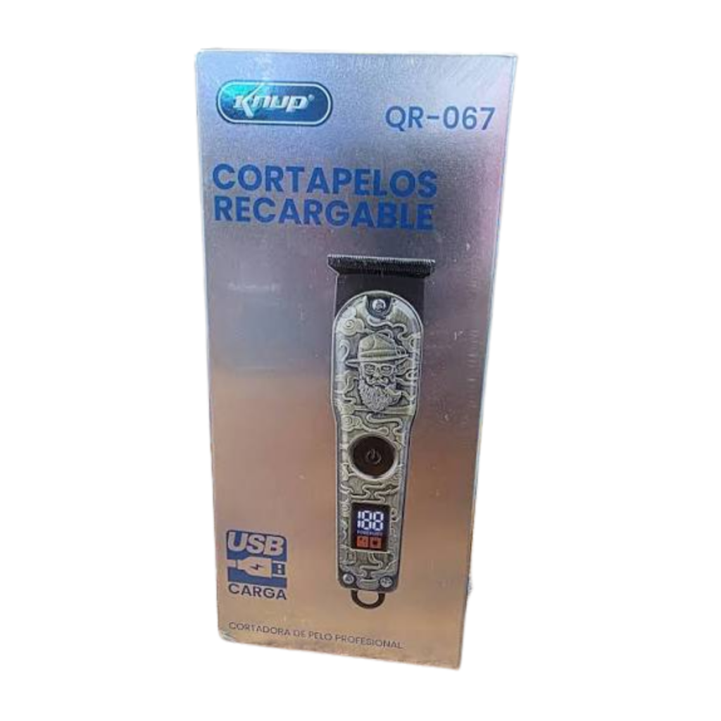 MAQUINA CORTAR PELO RECARGABLE QR 067