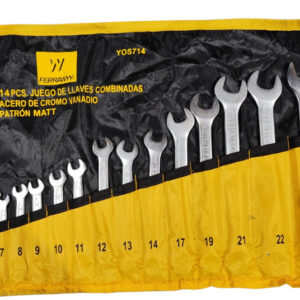JUEGO DE LLAVE FERRAWYY 14PCS  DEL 6A24MM YOS714