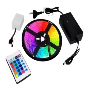 TIRA LED 10 MT CON CONTRALODOR DE PANEL VARIOS COLORES